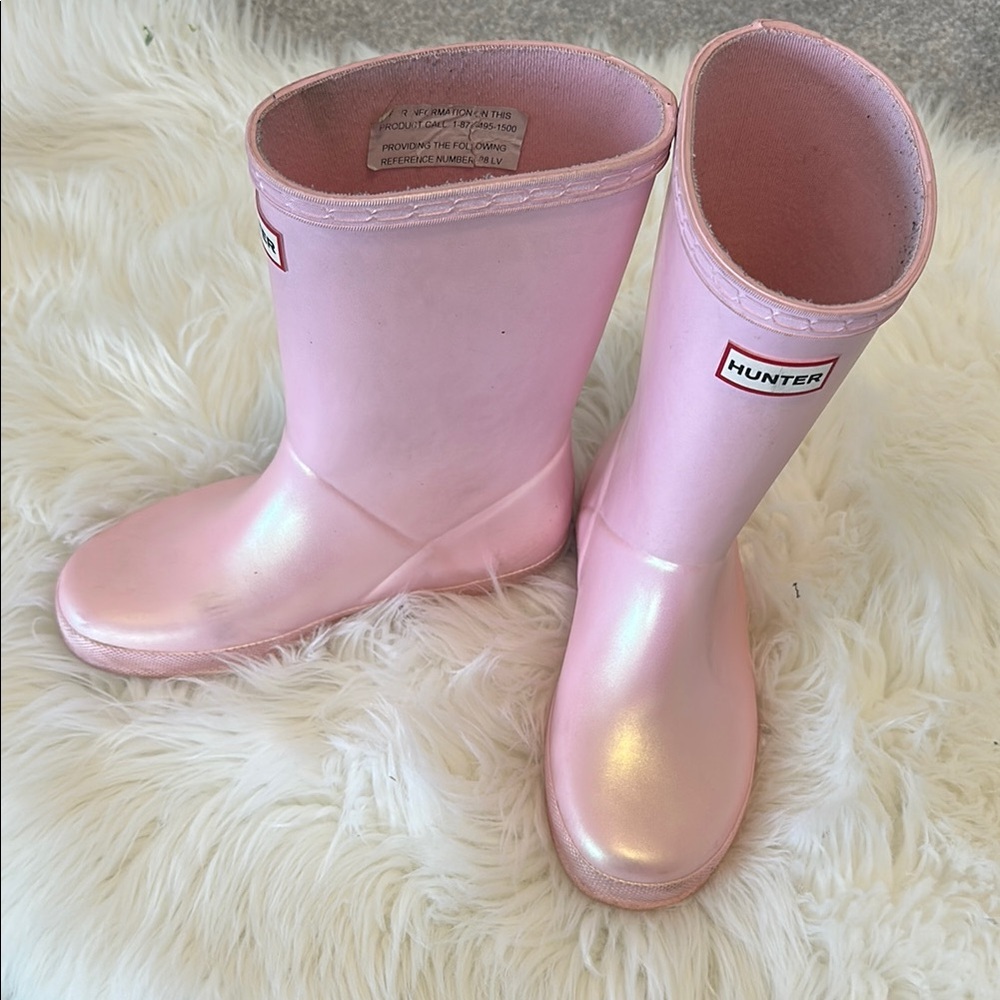 Hunter Blush Waterproof Boots